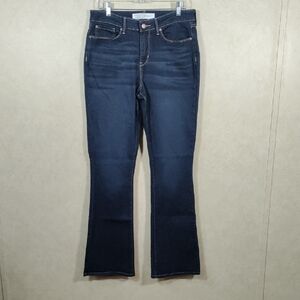 5142 Levi's Signature dark wash Midrise Boot Cut jeans 12 L NEW